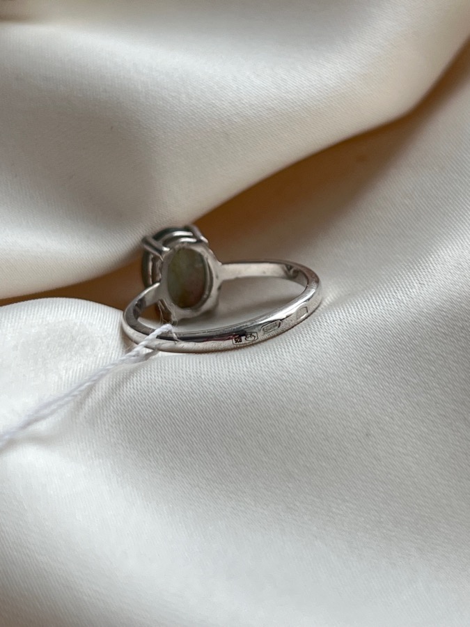 Кольцо из серебра с лабрадором, 18 размер K-203, фото 4