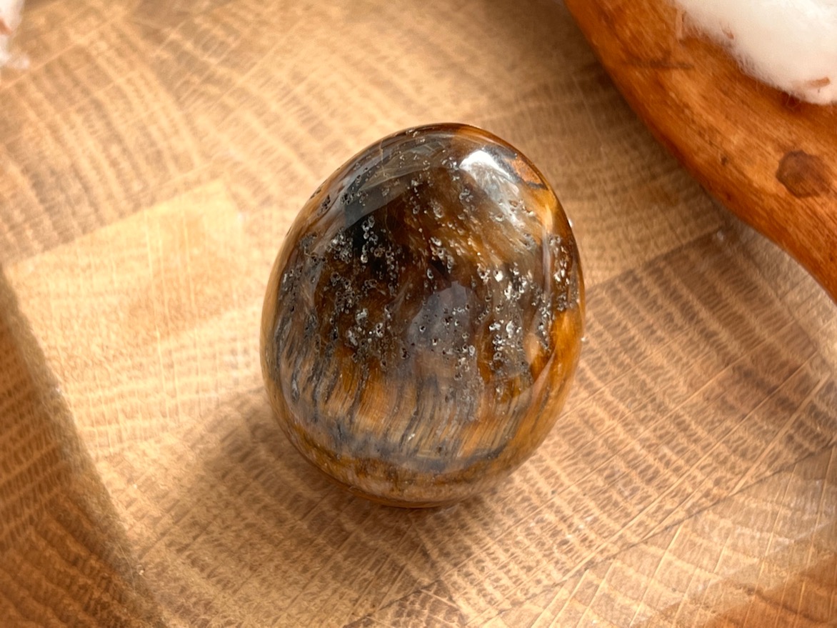 Яйцо из тигрового глаза 2,9 х 4 см JA-0062, фото 4