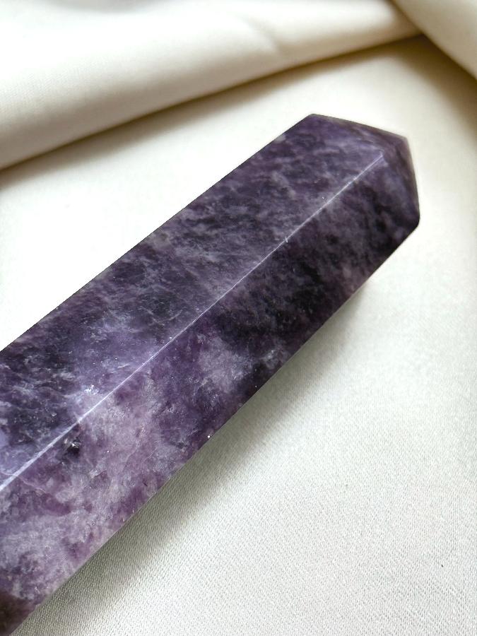 Столбик (обелиск) из лепидолита, 9 х 2 см ST-0051, фото 4