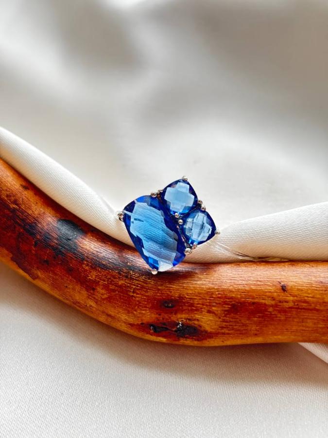 купить Кольцо из серебра с танзанитом (синтетический) , фото 2