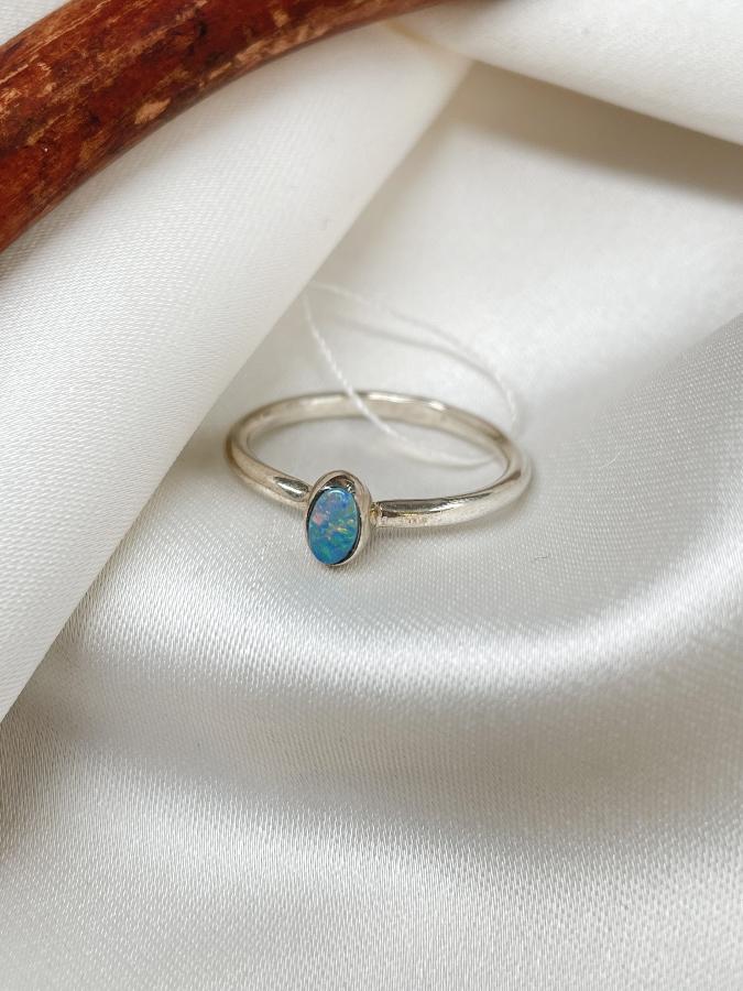 купить Кольцо из серебра с опалом,17,5 размер  , фото 2