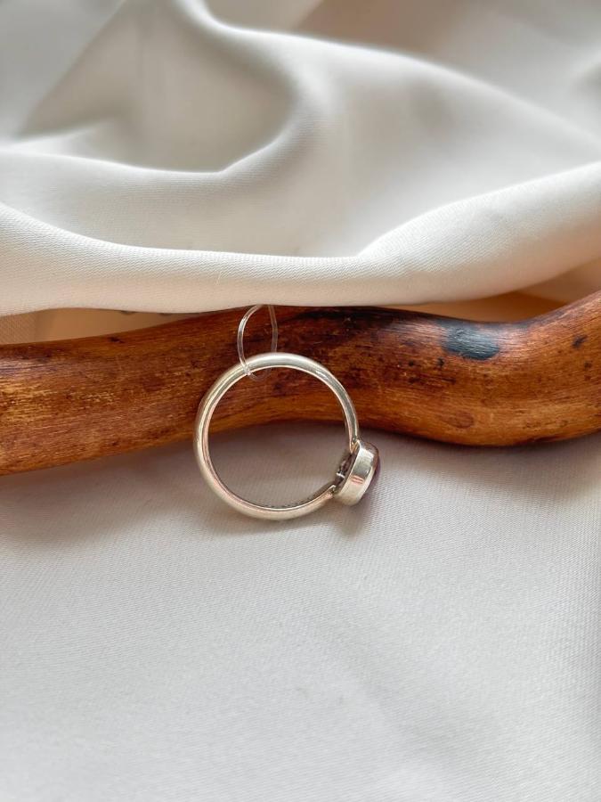 купить Кольцо из серебра с турмалином и фианитами  , фото 3