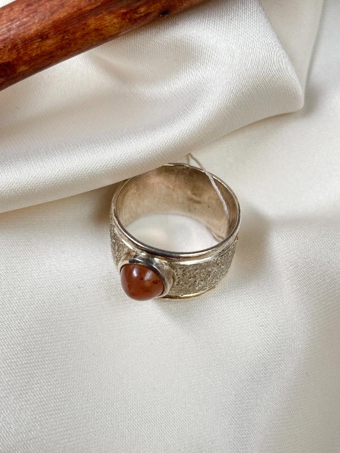 купить Кольцо из серебра с солнечником,17,5 размер , фото 3