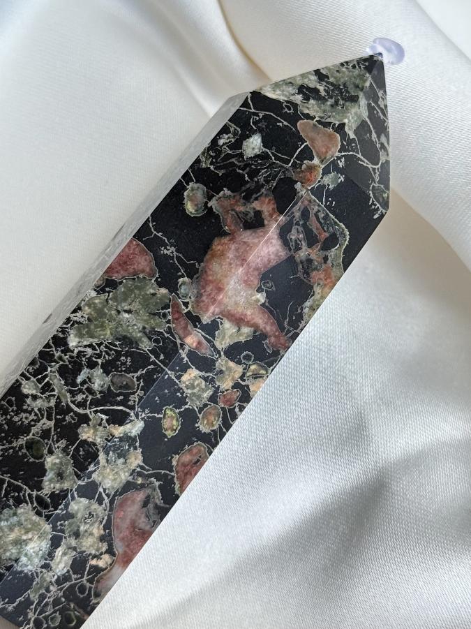 Столбик (обелиск) из яшмы, 8 х 2,5 см ST-0021, фото 4