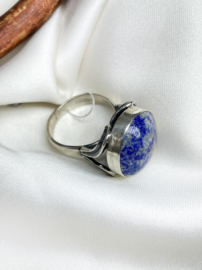 купить Кольцо из серебра с лазуритом,19,5 размер  , фото 5