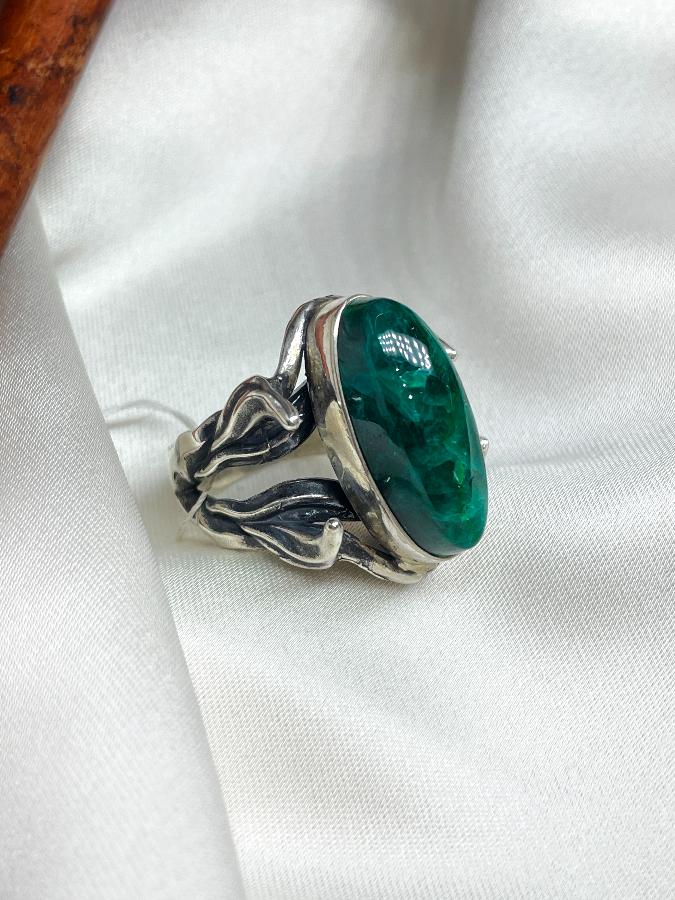 купить Кольцо из серебра с диоптазом, 19 размер , фото 5