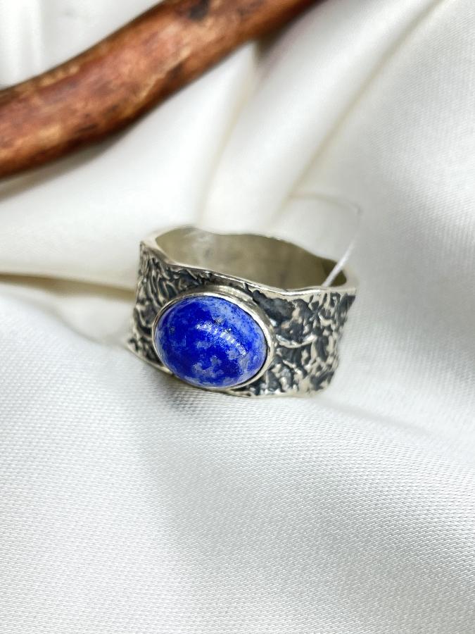 купить Кольцо из серебра с лазуритом,18,5 размер  , фото 5