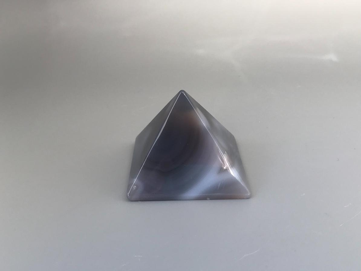 Пирамида из серого агата 3,9х5,1х5,1 см PR-0013, фото 3