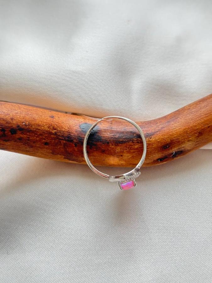 купить Кольцо из серебра с опалом (синтетический)  , фото 4