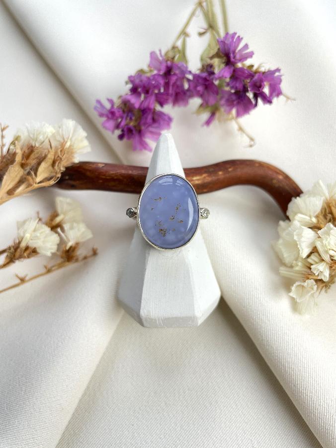 купить Кольцо из серебра с сапфирином, 16,0 размер , фото 2