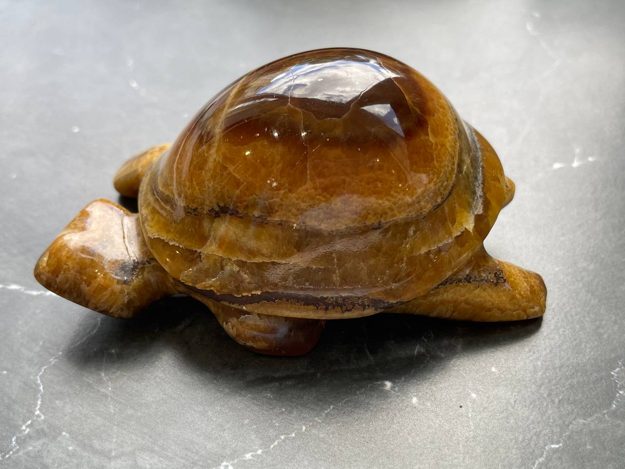 Черепаха из симберцита, 10,0х7,0х4,5 см FG-0212, фото 3