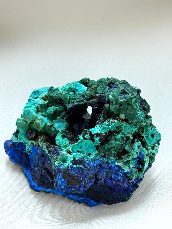 Образец азурмалахита,3,3х 3 х 2,5 см OBM-1592, фото 1