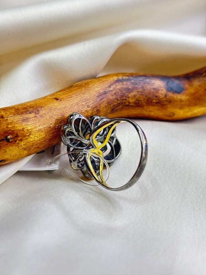 купить Кольцо из серебра с янтарем , фото 3