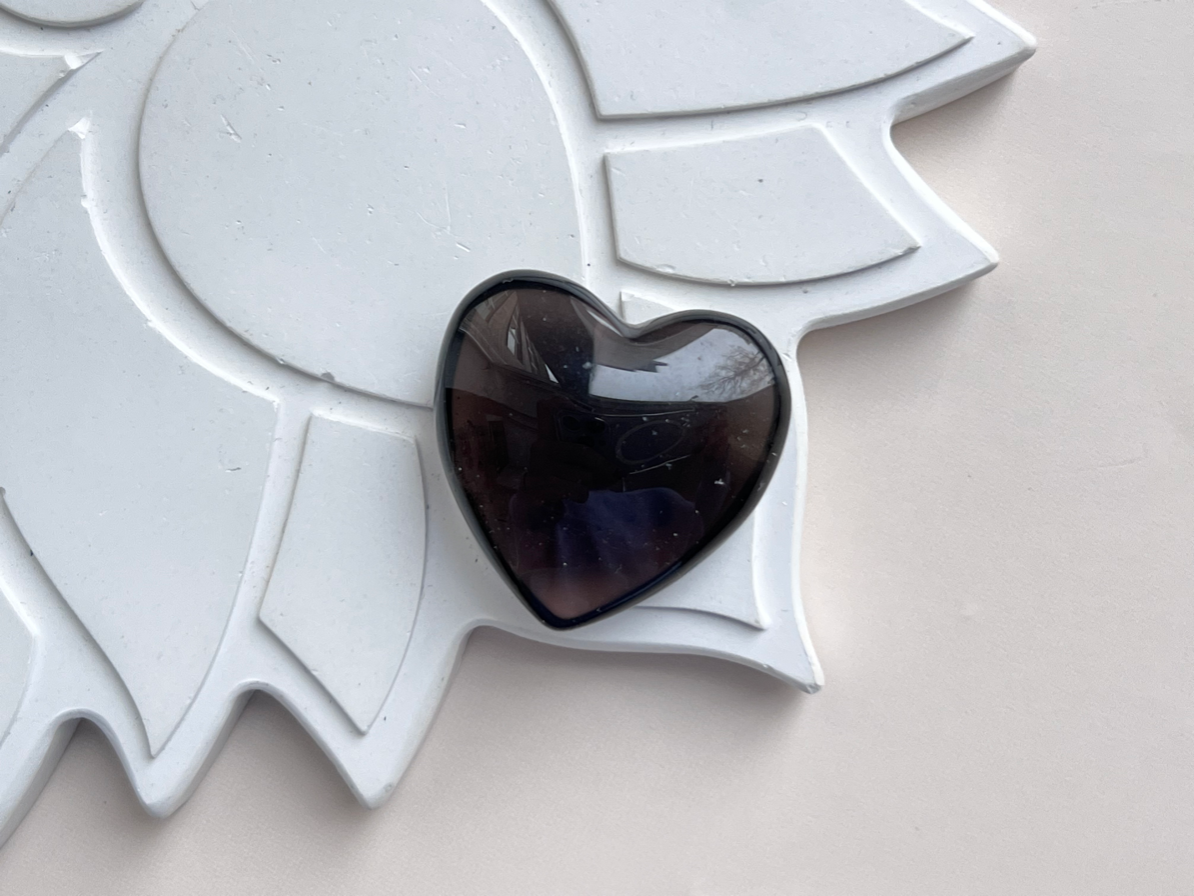 Сердце из дымчатого кварца  SR-0016, фото 3