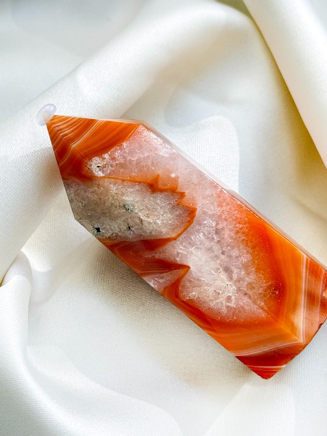 Столбик (обелиск) из сердолика, 6,5 х 2,8 см ST-0019, фото 2