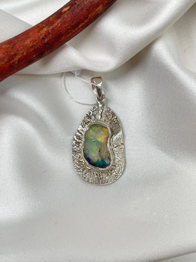 Кулон из серебра с благородным опалом  U-1661, фото 4