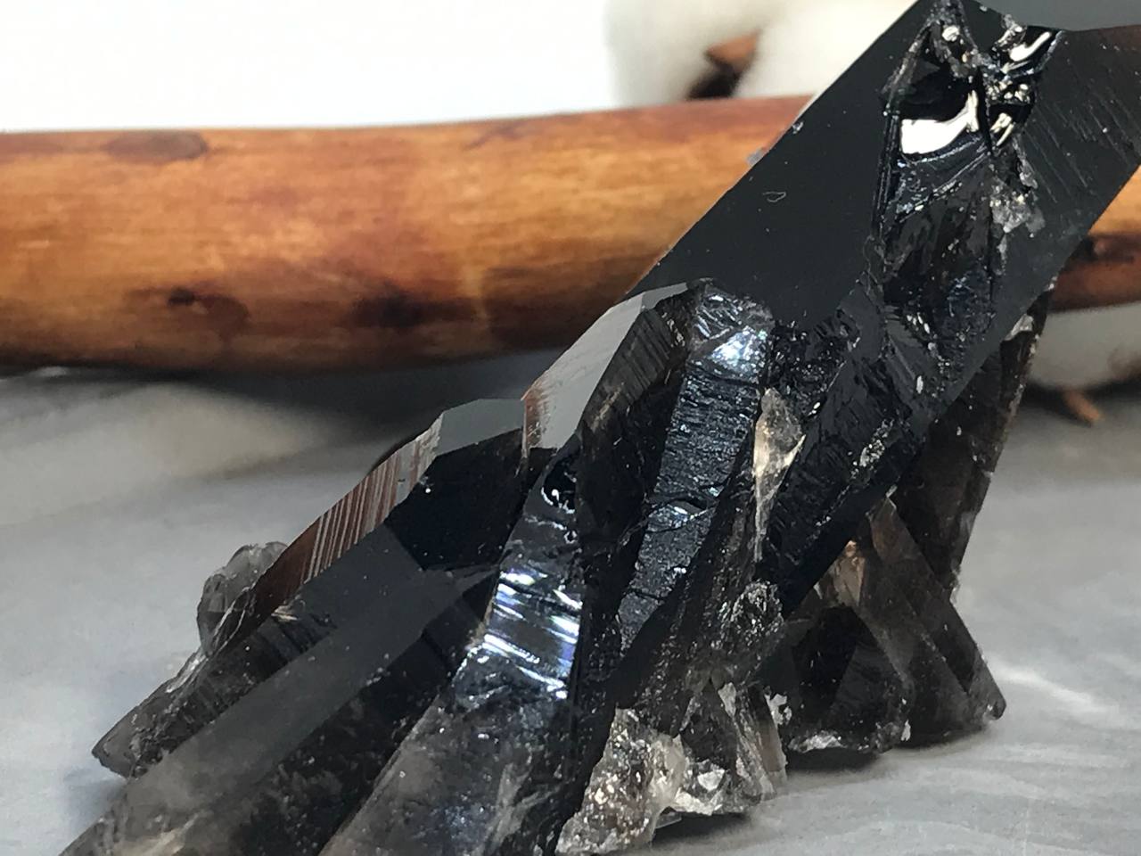Морион, кристалл 7,8х3,7х2,8 см KR-0014, фото 2