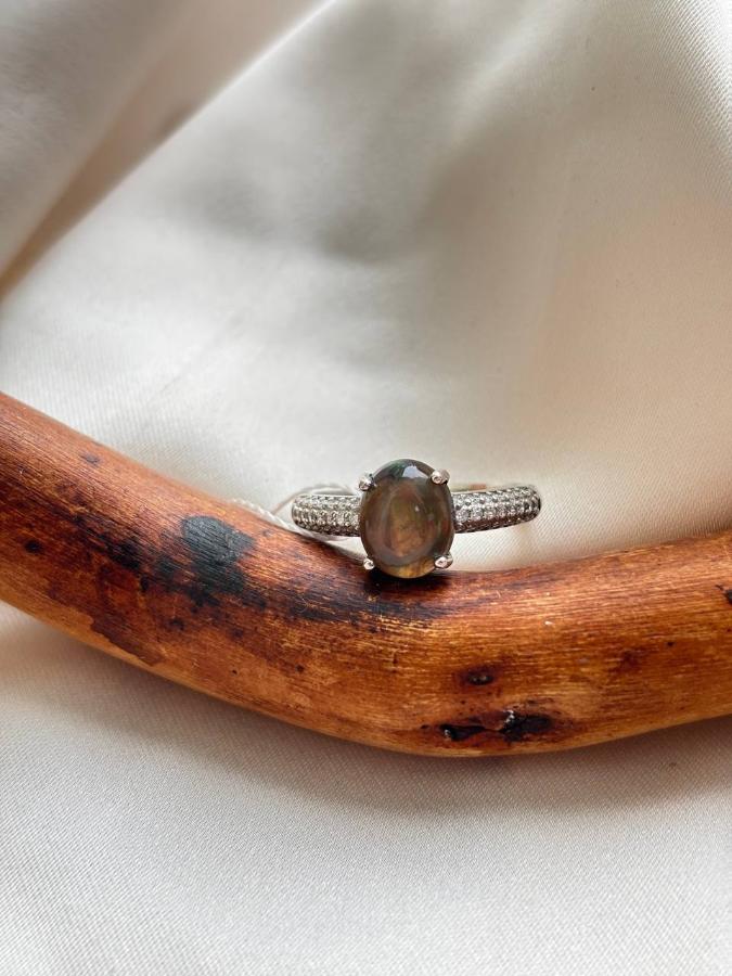 купить Кольцо из серебра с благородным опалом  , фото 2