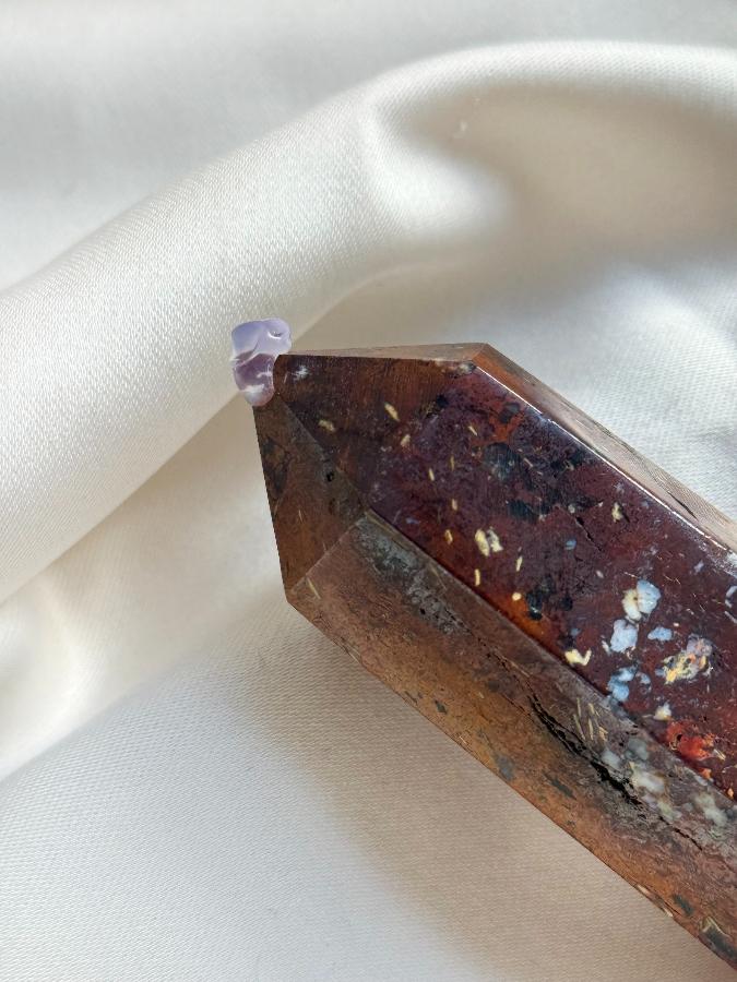 Столбик (обелиск) из яшмы, 6 х 2,5 см ST-0018, фото 5