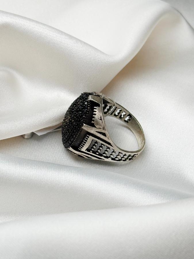 Кольцо из серебра с кристаллами,19 размер U-2997, фото 2