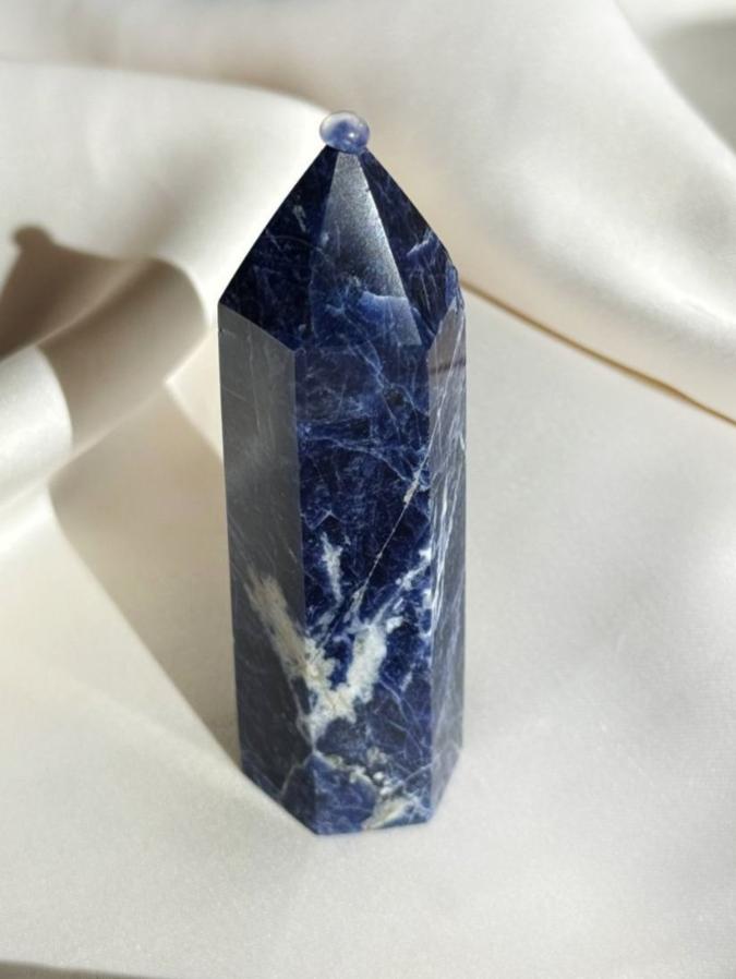 Столбик (обелиск) из содалита, 8 х 2,6 см ST-0014, фото 1