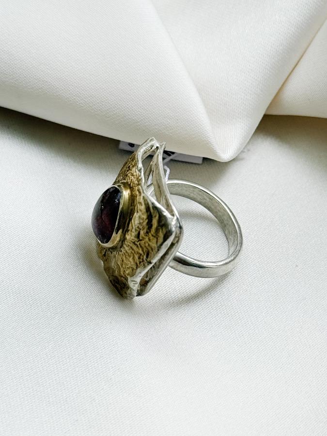 купить Кольцо из серебра с турмалином,16 размер  , фото 1