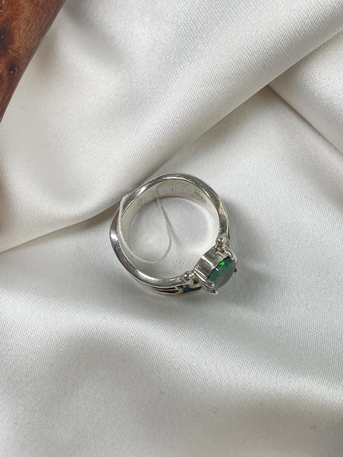 купить Кольцо из серебра с опалом,17 размер  , фото 3