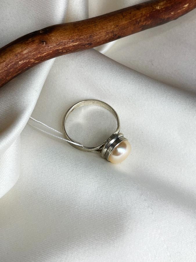 купить Кольцо из серебра с жемчугом,18,5 размер  , фото 5