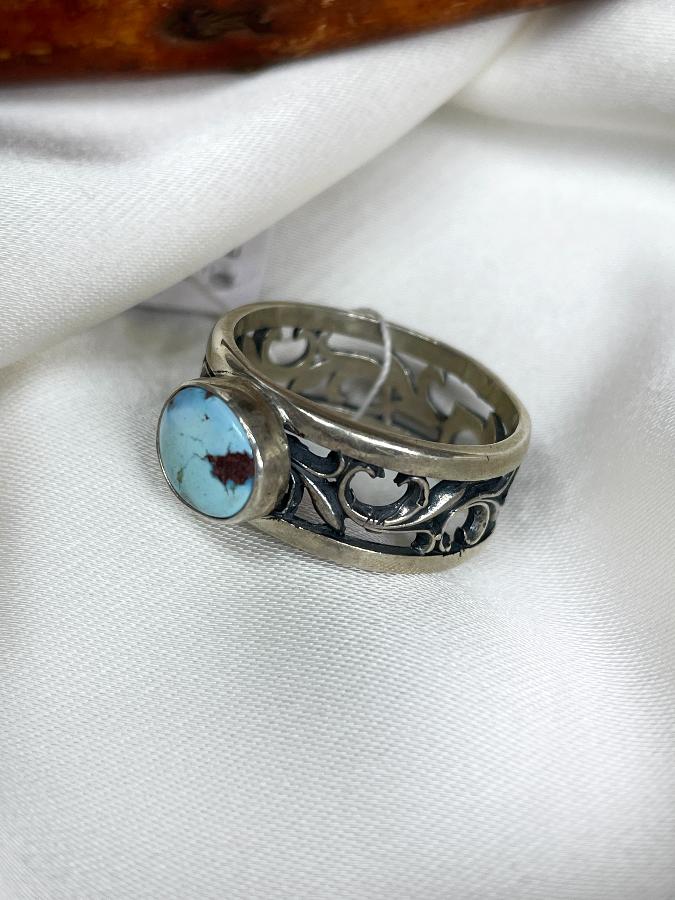 купить Кольцо из серебра с бирюзой,18,5 размер  , фото 3