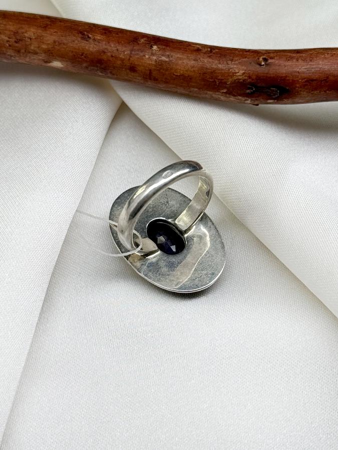 Кольцо из серебра с благородным опалом,16,5 размер  U-3429, фото 5