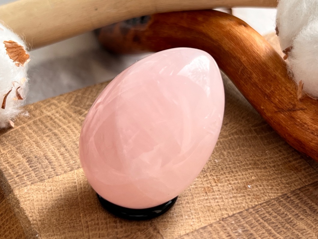 Яйцо из розового кварца 2,9 х 4 см JA-0064, фото 3