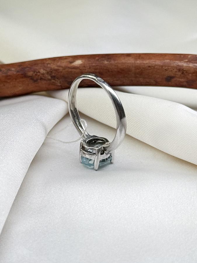 купить Кольцо из серебра с топазом,18 размер  , фото 4