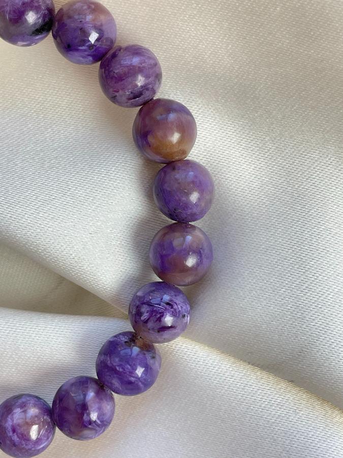 Браслет из чароита, d - 6,5 см BRS-2063, фото 2