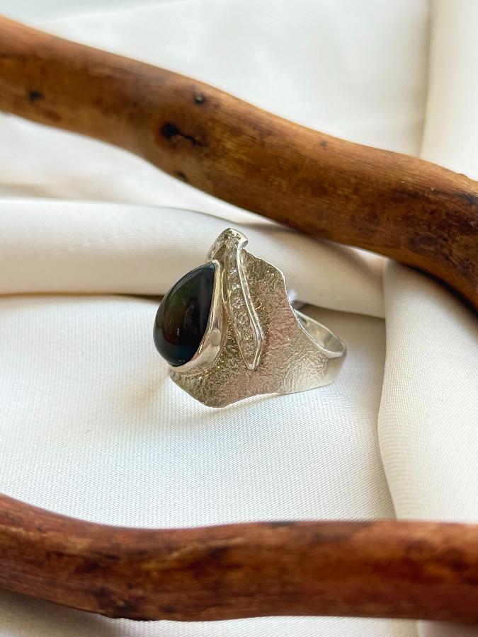 купить Кольцо из серебра с опалом,18,5 размер  , фото 2