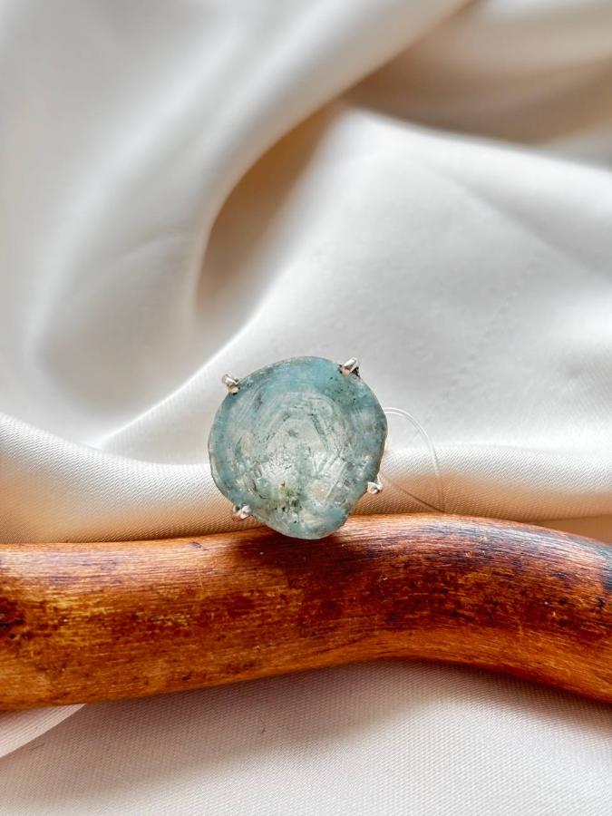 купить Кольцо из серебра с аквамарином  , фото 2