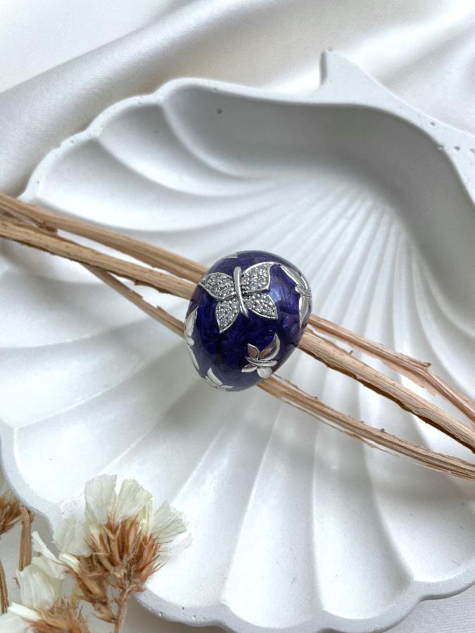 купить Кольцо из серебра с фианитом, 17,5 размер , фото 3