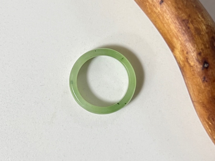 Кольцо из цельного нефрита, 16,25 размер KL-1078, фото 3