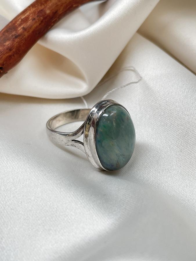 купить Кольцо из серебра с благородным опалом, 18,5 размер  , фото 3