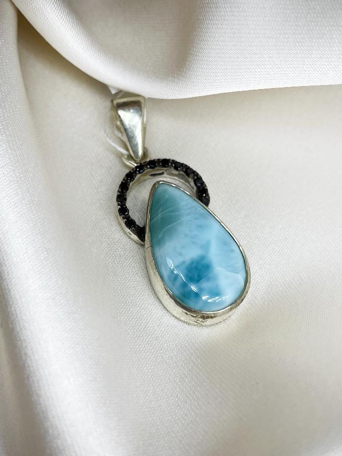 Кулон из серебра с ларимаром  U-2752, фото 2