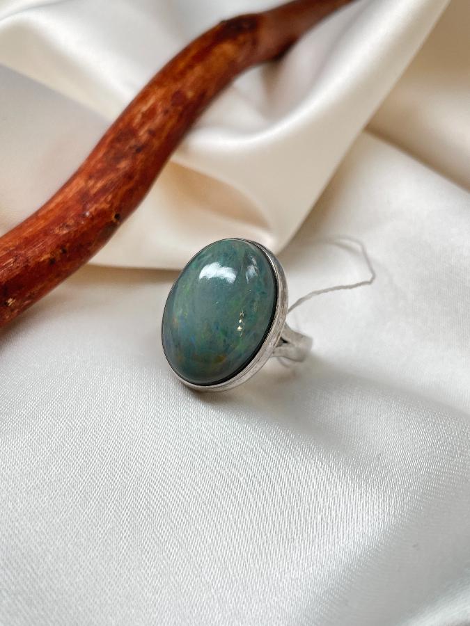 купить Кольцо из серебра с благородным опалом, 18,5 размер  , фото 2