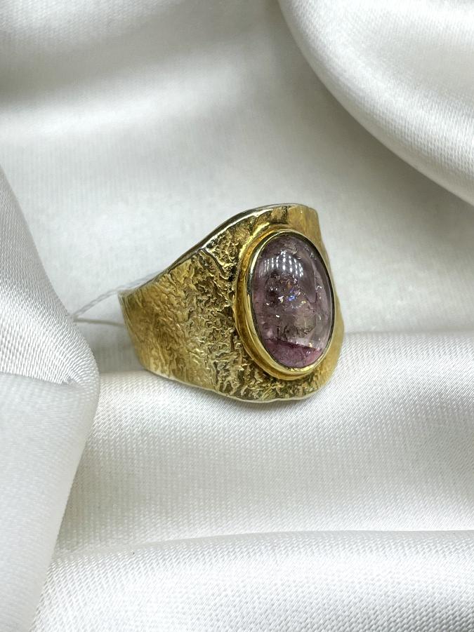 купить Кольцо из серебра с турмалином,17,5 размер , фото 3