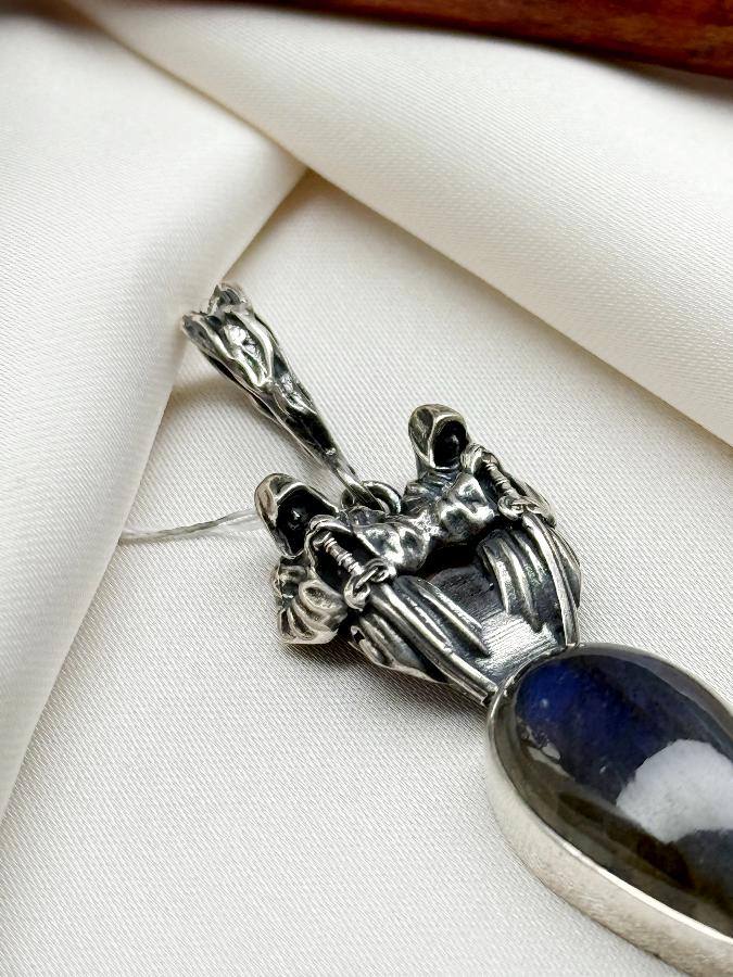 Кулон из серебра с лабрадором  U-3818, фото 2