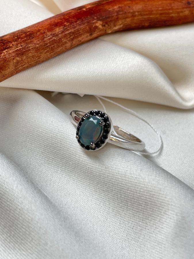 купить Кольцо из серебра с благородным опалом,17,5 размер , фото 5