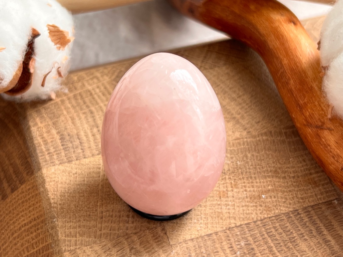 Яйцо из розового кварца 2,9 х 4 см JA-0066, фото 3