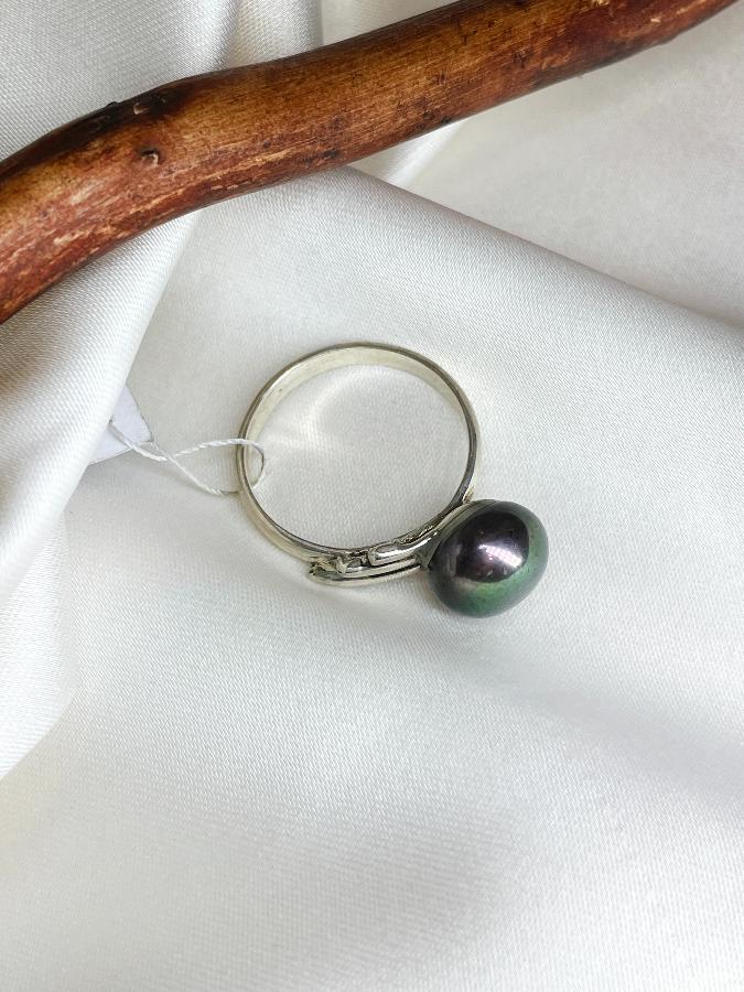 купить Кольцо из серебра с жемчугом,19 размер  , фото 4