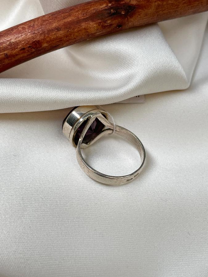 купить Кольцо из серебра с аметистом, 17,5 размер  , фото 5