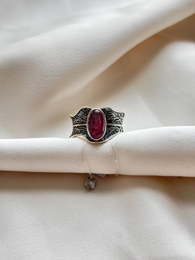 купить Кольцо из серебра с турмалином  , фото 2