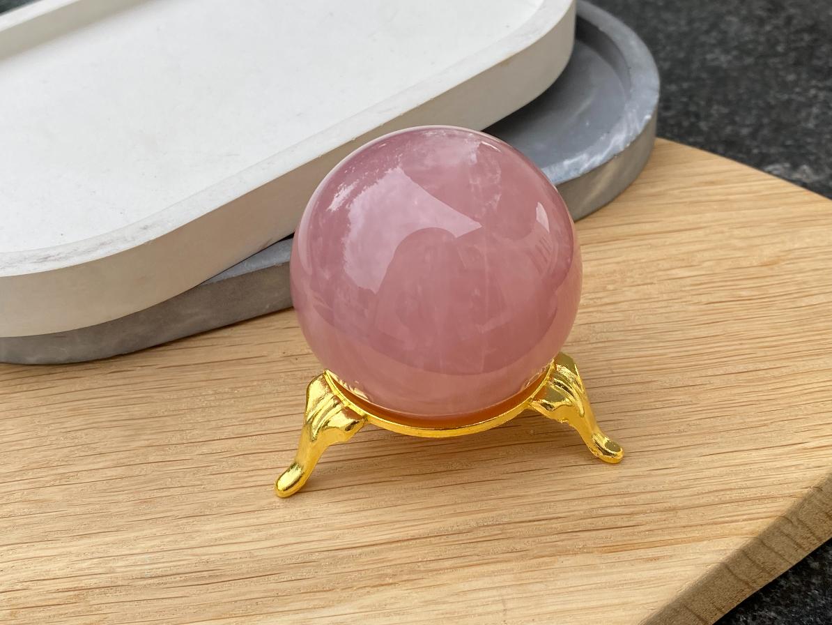 Шар из розового кварца, d-4,5 см SH-0139, фото 2
