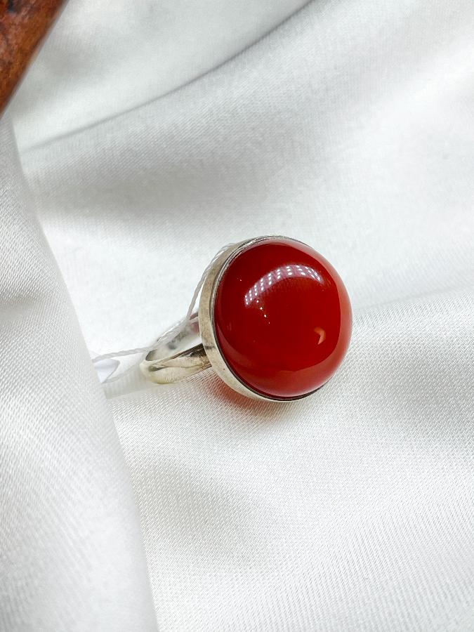 купить Кольцо из серебра с сердоликом,16,5 размер , фото 4