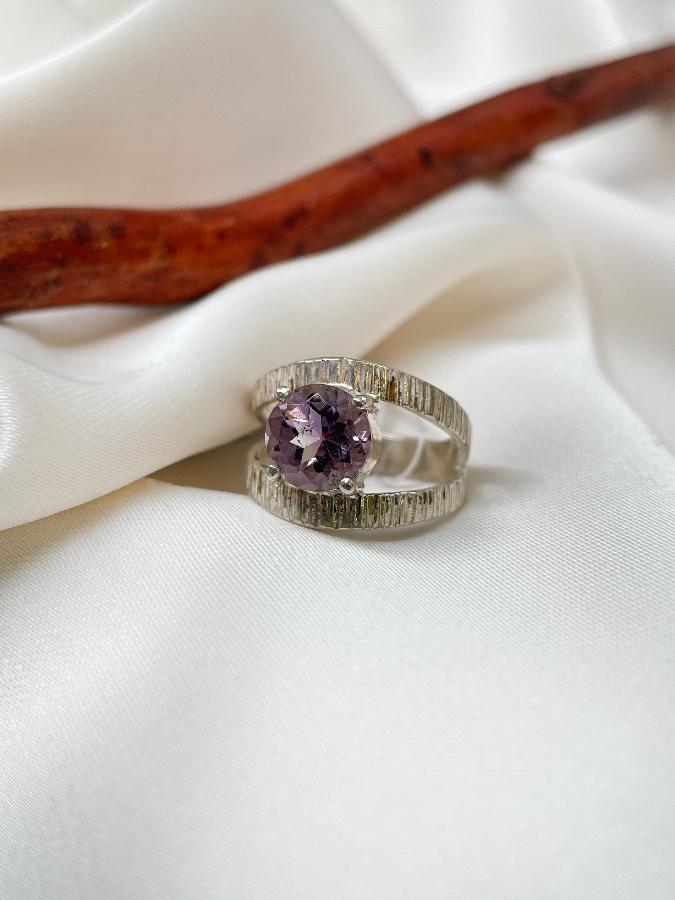 купить Кольцо из серебра с аметистом,16,5 размер  , фото 2